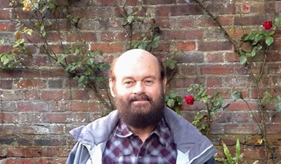 Robert W. Franson at Chartwell rose wall, Oct 2012