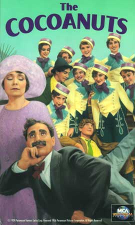 The Cocoanuts vhs cover - Marx Brothers