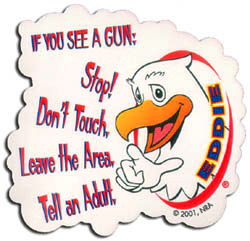 NRA Eddie Eagle student sticker