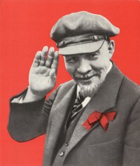 Vladimir I. Lenin waving, 1920