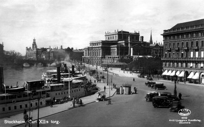 Postcard photo - King Carl XII's Square, Stockholm