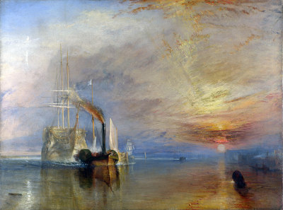 The Fighting Temeraire tugged to her last berth to be broken up, 1838 - JMW Turner, 1839