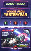 Voyage from Yesteryear - Baen cover by Patrick Turner for James P. Hogan