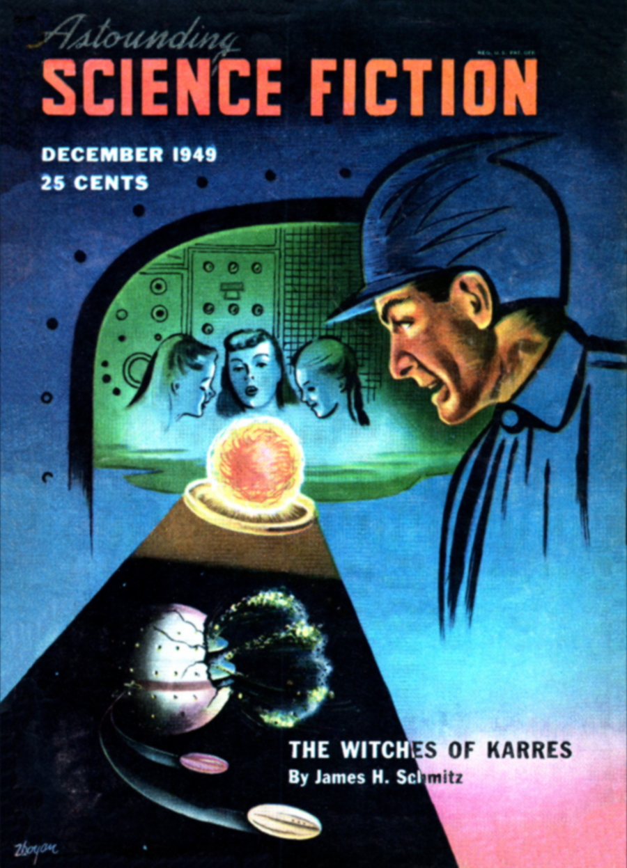 Witches of Karres - John J. Zboyan for James H. Schmitz - Astounding, December 1949