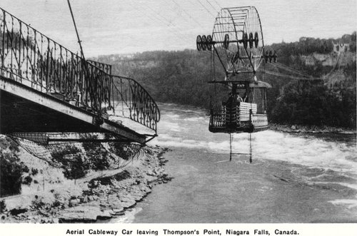 Postcard photo - Aerial Cableway, Niagara Falls, Ontario