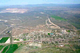 Carlin, Nevada - aerial view