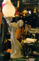 statuette with globelight - photo by RWF