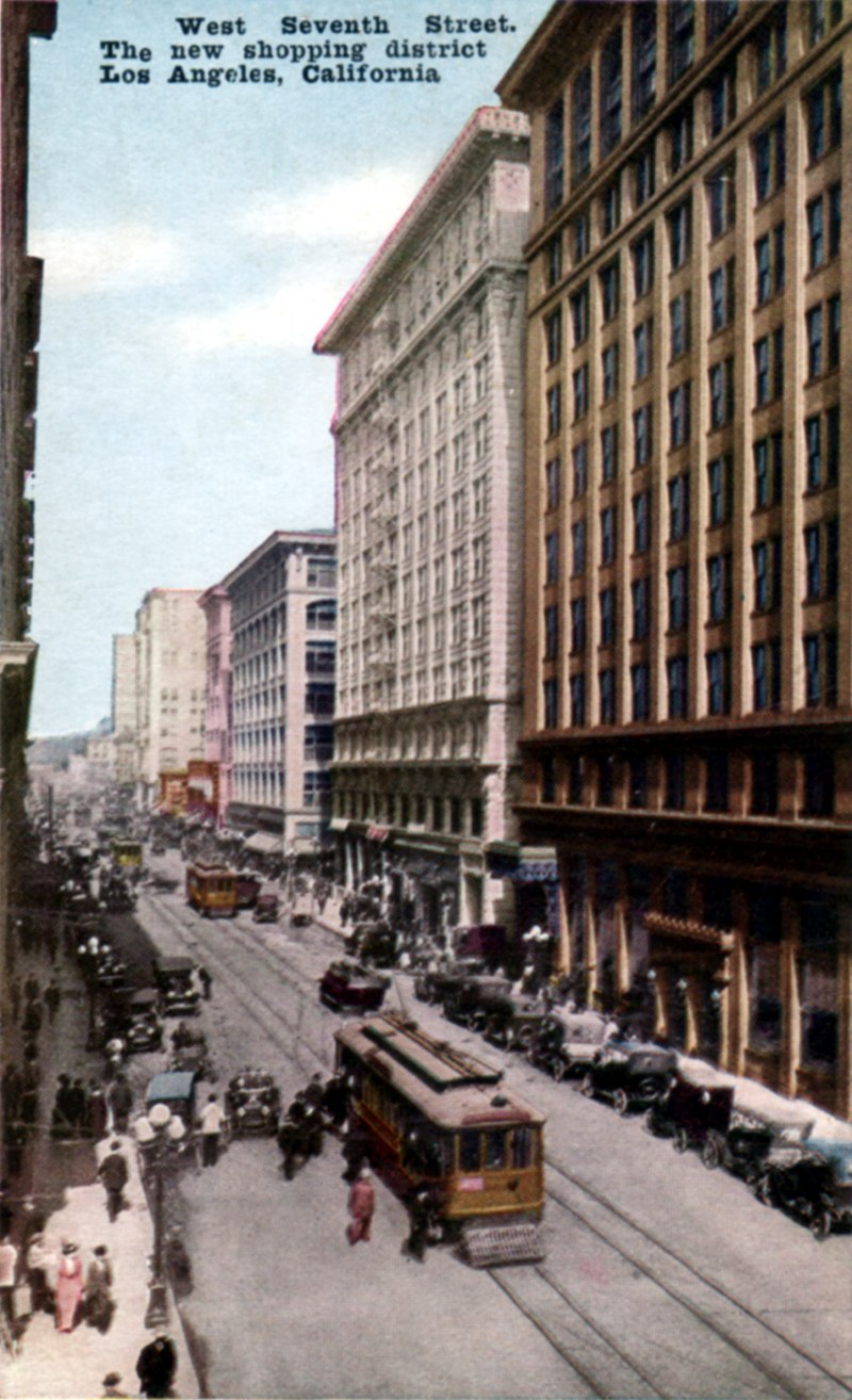 West Seventh Street. The new shopping district, Los Angeles, California