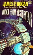 Voyage from Yesteryear - Del Rey cover by Darrell Sweet for James P. Hogan