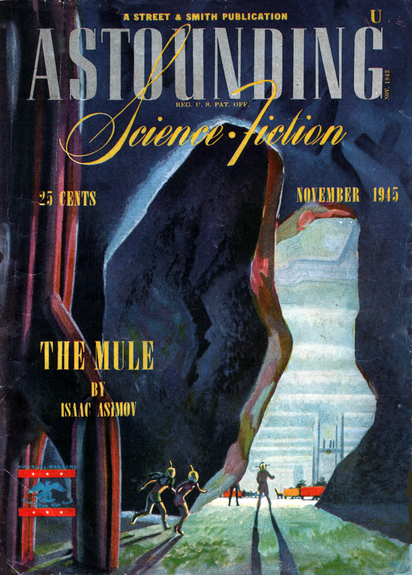 The Mule - Astounding, Nov 1945, William Timmins for Isaac Asimov